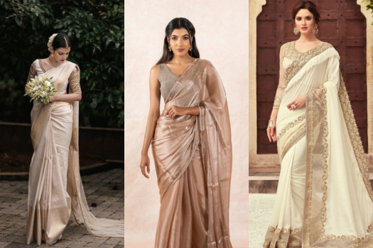 Models wearing Kalamandir Royales bridal sarees